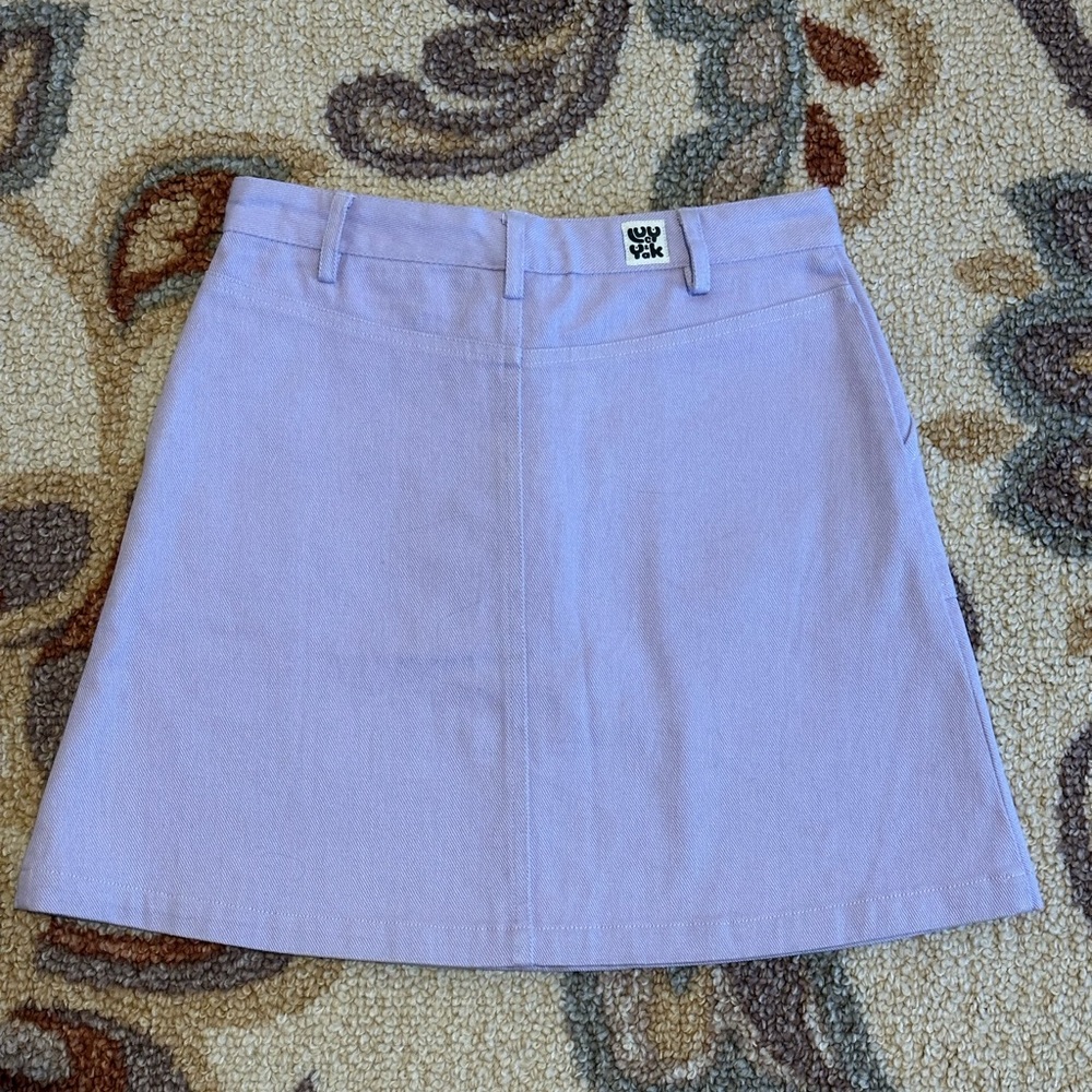 NWOT Lucy & Yak Light Lavender Mini Skirt - Picture 5 of 7